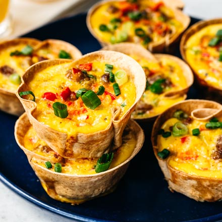 Sausage Egg and Cheese Breakfast Cups
