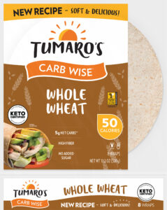 Tumaro's Whole Wheat Carb Wise Wraps